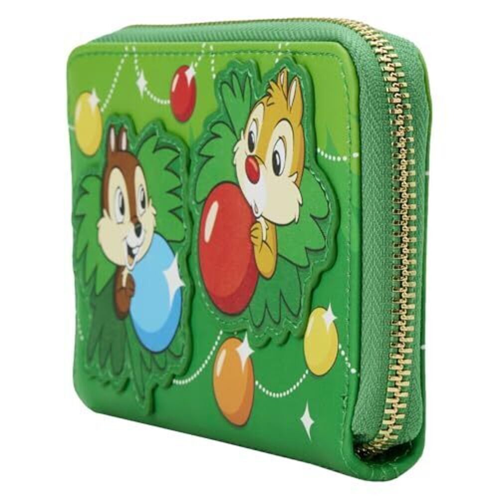 1934 Disney CHIP and Dale Ornaments Zip Around Wallet - Picture 3 of 5